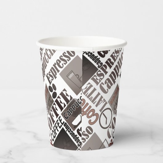 Gobelets En Papier Pousse de café préféré (Droite)