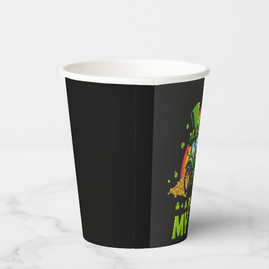 Gobelets En Papier Pousser ma chance Funny Excavateur St Patrick's Da (Droite)