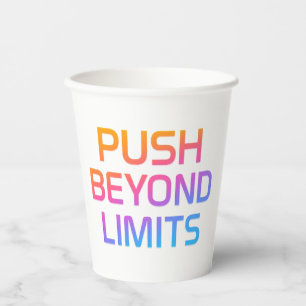 Gobelets En Papier Poussez au-delà des limites des tasses de papier