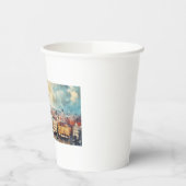 Gobelets En Papier Prague nuit en République Tchèque (Gauche)