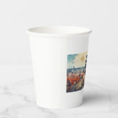 Gobelets En Papier Prague nuit en République Tchèque (Droite)