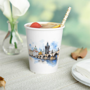 Gobelets En Papier Prague, un soupir d'histoire