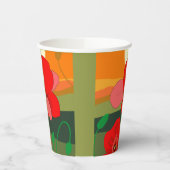 Gobelets En Papier pré au coucher du soleil (Gauche)