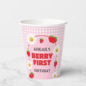 GOBELETS EN PAPIER PREMIER ANNIVERSAIRE DE BERRY (Verso)