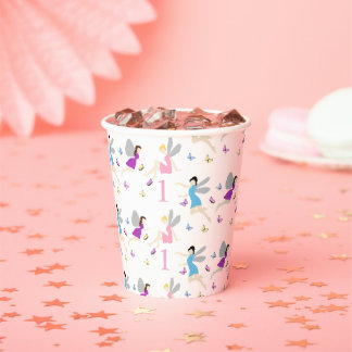 Gobelets En Papier Premier anniversaire de fée