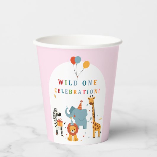 Gobelets En Papier Premier Anniversaire de Wild One (Recto)