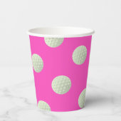 Gobelets En Papier Premier anniversaire des filles de golf (Verso)