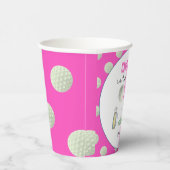 Gobelets En Papier Premier anniversaire des filles de golf (Droite)