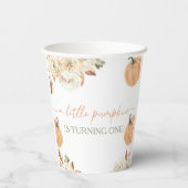 Gobelets En Papier Premier anniversaire du petit Citrouille (Verso)