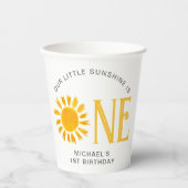 Gobelets En Papier Premier anniversaire du soleil (Recto)