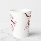 Gobelets En Papier Premier Anniversaire Printemps Cerise Fleurs Flora (Droite)