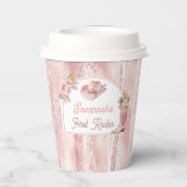 Gobelets En Papier Premier Rodéo Boho Rose 1er Anniversaire (Verso)