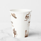 Gobelets En Papier Premier Rodeo Cowboy fête d'anniversaire (Droite)