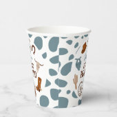 Gobelets En Papier Premier Rodéo Wild West Blue Boy Premier anniversa (Droite)