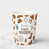Gobelets En Papier Premier Rodeo Wild West Brown Boy Premier annivers (Verso)