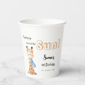 Gobelets En Papier Premier Voyage Autour De La Giraffe Du Soleil 1Er  (Recto)