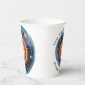 Gobelets En Papier Premier Voyage Autour Du Soleil 1Er Anniversaire (Droite)