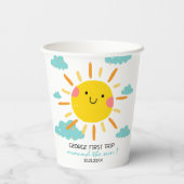 Gobelets En Papier Premier Voyage Autour Du Soleil 1Er Anniversaire (Verso)