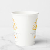 Gobelets En Papier Premier voyage autour du soleil anniversaire minim (Droite)