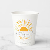 Gobelets En Papier Premier voyage autour du soleil anniversaire minim (Recto)