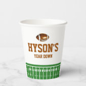 Gobelets En Papier Première année | Football 1er anniversaire (Verso)