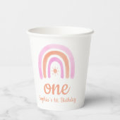 Gobelets En Papier Première fête d'anniversaire d'une fille (Verso)