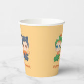 Gobelets En Papier Première Halloween Babies Chat noir Costume Dragon (Gauche)