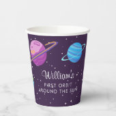 Gobelets En Papier Première Orbite 1er Anniversaire de la coupe Space (Gauche)