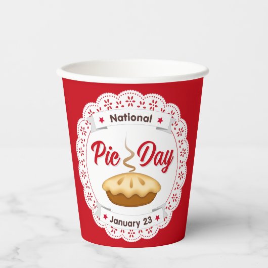 Gobelets En Papier Prenez votre boisson préférée avec PIE! (Recto)