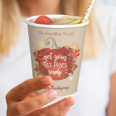 Gobelets En Papier Préparez Vos Pantalons Gras Thankgiving