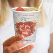 Gobelets En Papier Préparez Vos Pantalons Gras Thankgiving