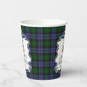 Gobelets En Papier Preppy Coquette Bow Bear Tartan Plaid Birthday (Gauche)