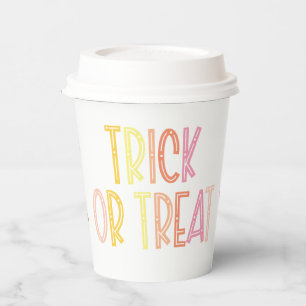 Gobelets En Papier Preppy Halloween Trick ou Treat