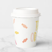 Gobelets En Papier Preppy Halloween Trick ou Treat (Recto)