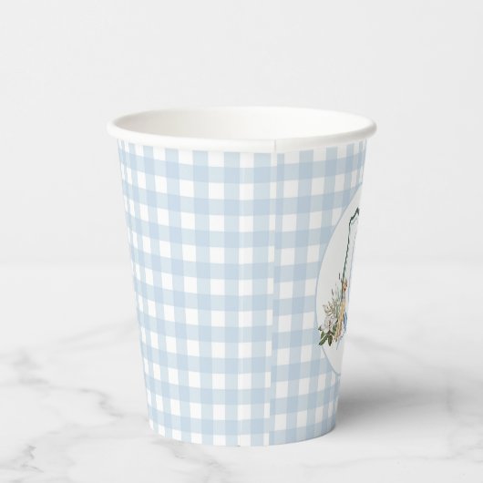 Gobelets En Papier Preppy Southern Blue Boy Baby shower Chien (Droite)