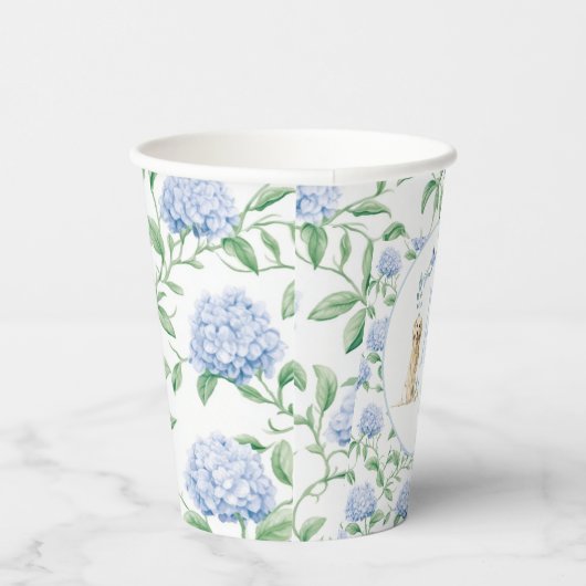 Gobelets En Papier Preppy Southern Blue Boy Baby shower Chien (Droite)