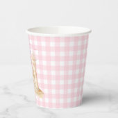 Gobelets En Papier Preppy Watercolor Beach Sand Castle Party (Gauche)