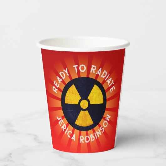 Gobelets En Papier Prêt à rayonner (Verso)