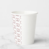 Gobelets En Papier Pretzel salé Twist Motif Party rose (Gauche)