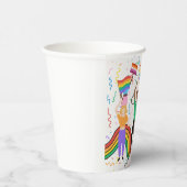 Gobelets En Papier Pride mois LGBT avec thème arc-en-ciel (Droite)