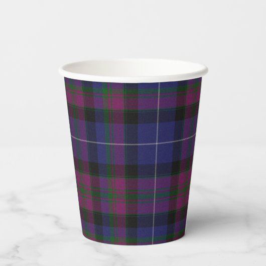Gobelets En Papier Pride of Scotland Plaid (Verso)