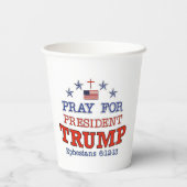 Gobelets En Papier PRIER POUR LES Tasses À Papier TRUMP (Verso)