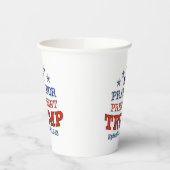 Gobelets En Papier PRIER POUR LES Tasses À Papier TRUMP (Gauche)