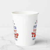 Gobelets En Papier PRIER POUR LES Tasses À Papier TRUMP (Droite)