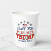 Gobelets En Papier PRIER POUR LES Tasses À Papier TRUMP (Recto)