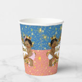 Gobelets En Papier Prince africain|Princesse rose et bleu - Révélatio (Droite)