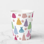 Gobelets En Papier Princess Dresses Fairytale Little Girl Motif (Gauche)
