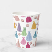Gobelets En Papier Princess Dresses Fairytale Little Girl Motif (Droite)
