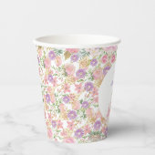 Gobelets En Papier Princess Floral Castle (Recto)