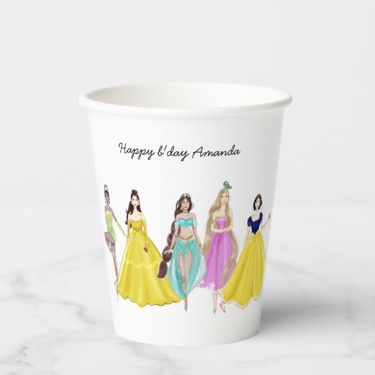 Gobelets En Papier princesse (Recto)